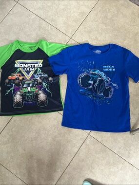 Boys MONSTER JAM T-Shirts Size: 7/8